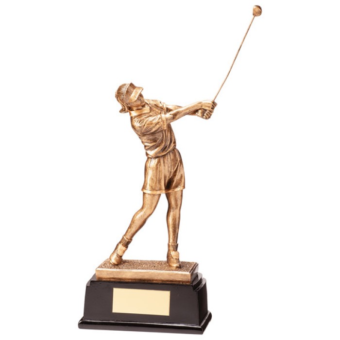 ROYAL GOLF FEMALE FIGURE AWARD - 2 SIZES - 23CM & 26CM